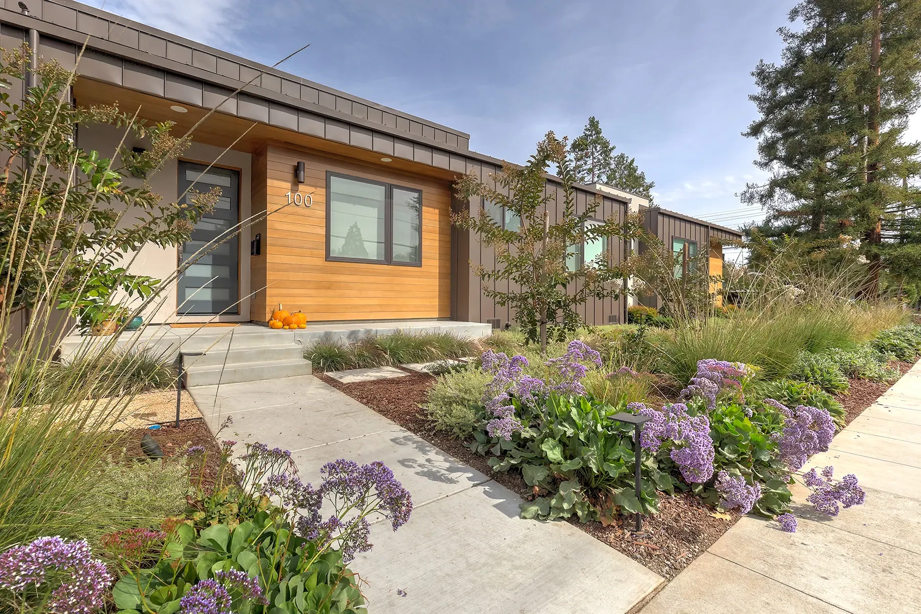 O'Keefe by GHG Builders — planted garden border beside the house